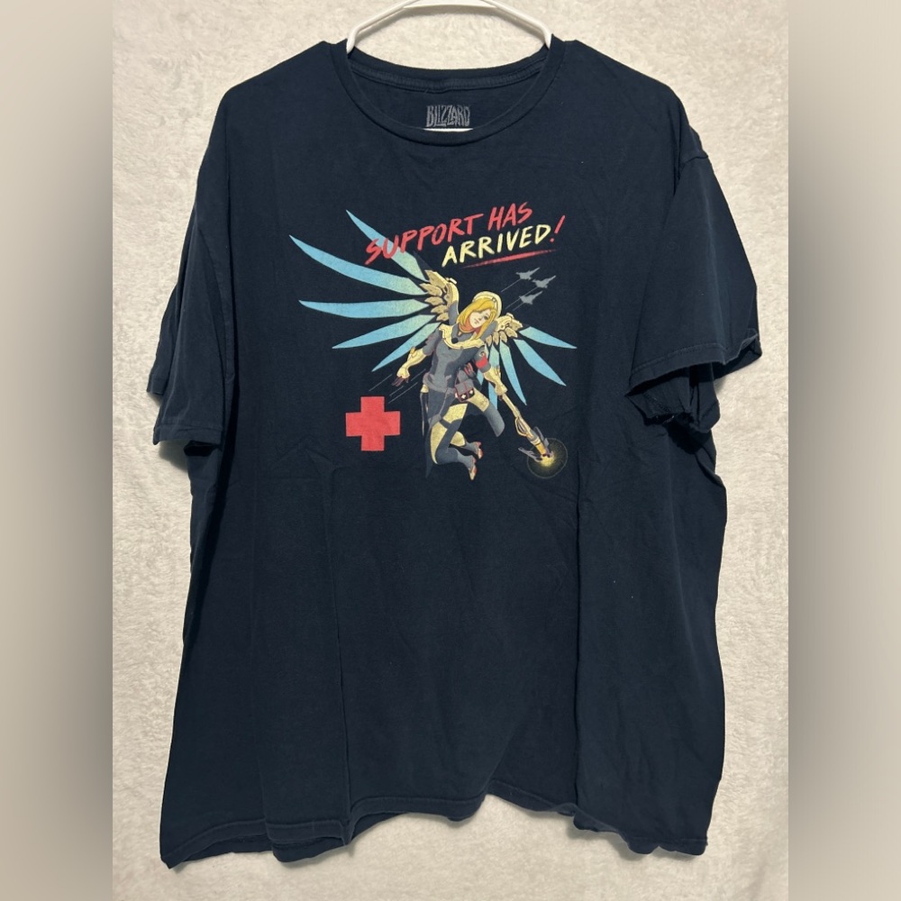 Blizzard Overwatch Support Has Arrived Healers Crew Neck Short Sleeve Tshirt